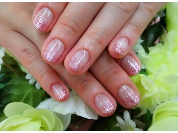 プルミエ ネイル(Premier Nail)/ライトピンクラメグラデーション