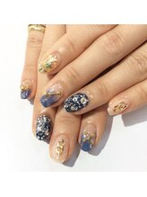 イーズネイル 堺(e's Nail)/青ネイル