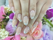 ディーネイル 四条烏丸(D-nail)/【川崎】キラキラガラスフレンチ