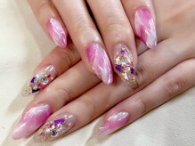 ラビング(Loving)/ピンクアートスカルプ