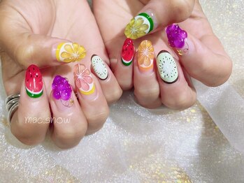 マックスノー(mac.snow)の写真/シンプル~つけ放題まで何でも対応な実力店♪【120分アートし放題！画像持ち込みOK★¥7900~/オフ込】