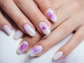 ハンド ケイ(Hand K)の写真/【爪のお花屋さん♪】Hand　Kはフラワーネイルが最大の魅力！ぱっと華やかで可愛い手元で気分もUP★