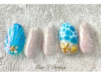 キャンアイ ドレッシー 横須賀中央店(Can i Dressy)/水面ネイル¥9000