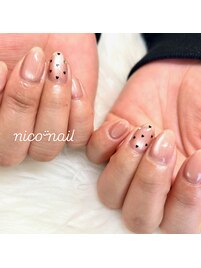 バレンタインネイル