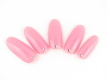 ネイルサロン ディーバ 調布店(Diva)/One color plus（根元ストーン）