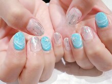 ラルネイル 大宮(Lull. nail)/#海ネイル #水面アート