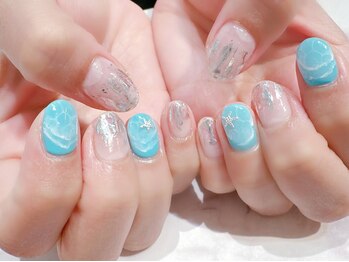 ラルネイル 大宮(Lull. nail)/#海ネイル #水面アート