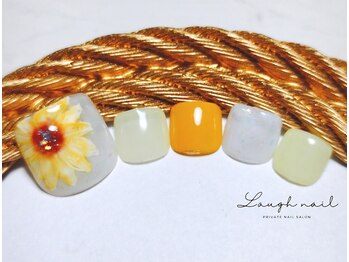 ラフネイル(Laugh nail)/親指アート ¥8200