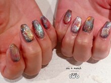 アイネイルトゥー 小倉(ai nail two)/水彩画ネイル