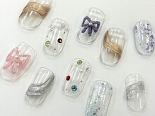 ネイルサロン クイール 小山店(NAIL SALON QUILL)/インクアート×ストーン