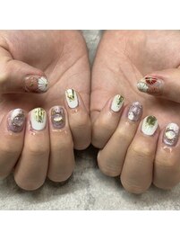 2024冬ネイル【和柄ネイル】