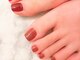 マニネイルケア 福岡天神店(maninail CARE)の写真/ハンドができない方にもおすすめ◎フットネイルで足元からおしゃれに♪持ち込みデザイン可能です☆