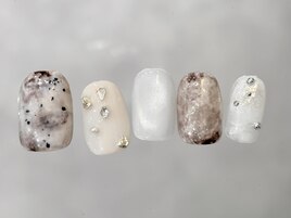 天然石風ネイル