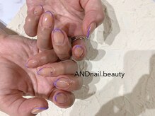 アンドネイル ビューティー(AND nail,beauty)/夏ネイル/フレンチネイル