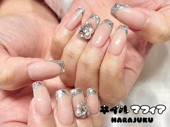 ネイルマフィア 原宿(NAIL MAFIA)/ガラスフレンチ