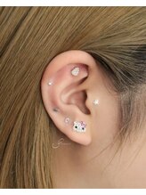 ハチナナヨンネイル(f*w874nail)/耳ツボジュエリー