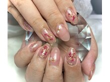 アールケーネイル 中野坂上(RK nail)/押し花ネイル　春デザイン