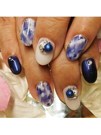 タイダイ　秋色　マーブル