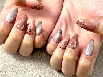 ネイル マックスケリー 神戸(MAXKELLY)/レオパードネイル
