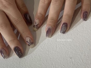 ファンクションネイルズ 表参道 原宿(FUNCTION NAILS)/リボン/トレンドネイル