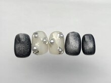 アイネイルズ 恵比寿店(I nails)/シルバーマグパール8500円