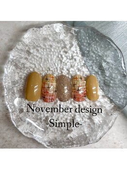 エトワールネイル 高崎筑縄町店(Etoile nail)/25年11月ハンドシンプル定額