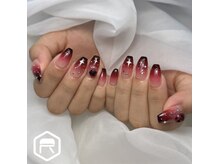 レディスペネイル ノウラ 名駅店(Redispe nail NouRa)/赤グラデーションデザイン
