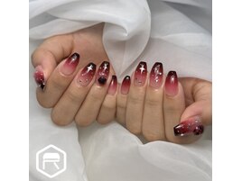 赤グラデーションデザイン