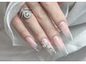 【スカルプ*チップ】バーチャルクリアネイル　¥10000