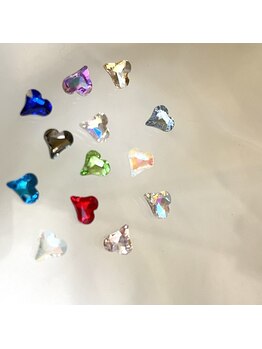 ◆ハートクリスタルパーツ