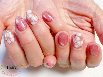 ティアリー(TIARY.)/【持ち込みデザイン】お花ネイル