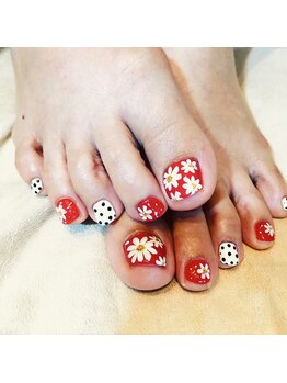 ムギモ(MUGIMO)/花柄ネイル/9000