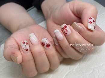 ネイルルーム ミズ(M’s)/さくらんぼネイル
