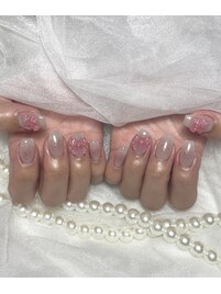 ラメチークネイル