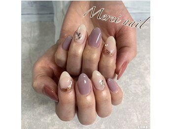 メルシーネイル(Merci Nail)の写真/【アットホームなプライベートサロン×マンツーマン施術】貴方だけの贅沢空間で日々の疲れを癒します＊