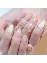 ネイルアンドまつげエクステ専門サロン スリー(THREE)/ラインフレンチ
