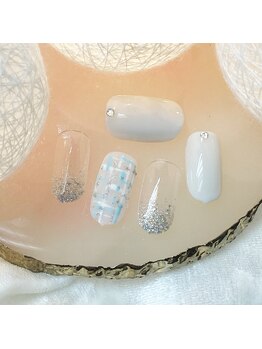 ベリー(berry)/定額¥5500 ツイードネイル