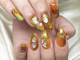 秋フィルムネイル