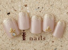 アイネイルズ 町田店(I nails)/ベビーピンクスタッズラメ7480円