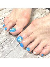 ピアルシア(piaaLucia)/お花フットネイル