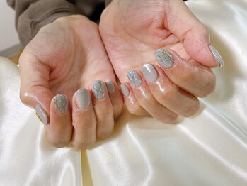 キキネイル 二子玉川(kikinail)/10月定額B 大理石ネイル