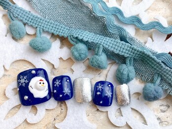 ネイルサロン&スクール ジーナ(GINA)/雪だるまネイル