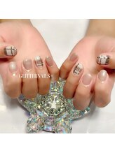 グリッターネイル(GLITTER NAILS)/【4本つけ放題コース】