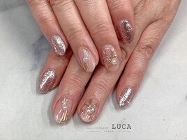 M-284 キラキラリボンネイル