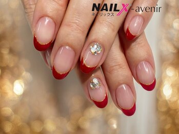 ネイリックス アヴェニール(NAILX avenir)/大人ボルドーフレンチ