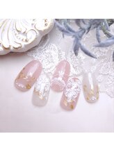 ピオニーネイル(peony nail)/アイシングレースフラワー