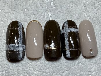 ネイルアンドアイラッシュ ネネ/チェック ネイビー