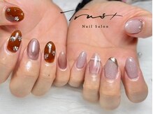 トラストネイル 佐野店(TRUST Nail)/チグハグデザインネイル