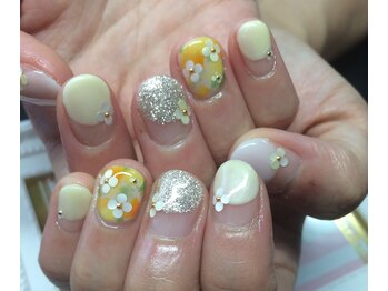 ふんわりお花畑バルーンフレンチ