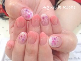 【押し花ネイル】
